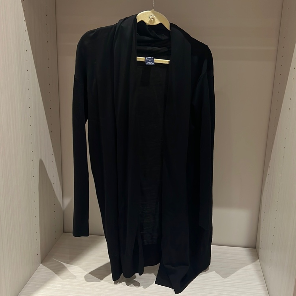 Gap long wool black cardigan size M/L